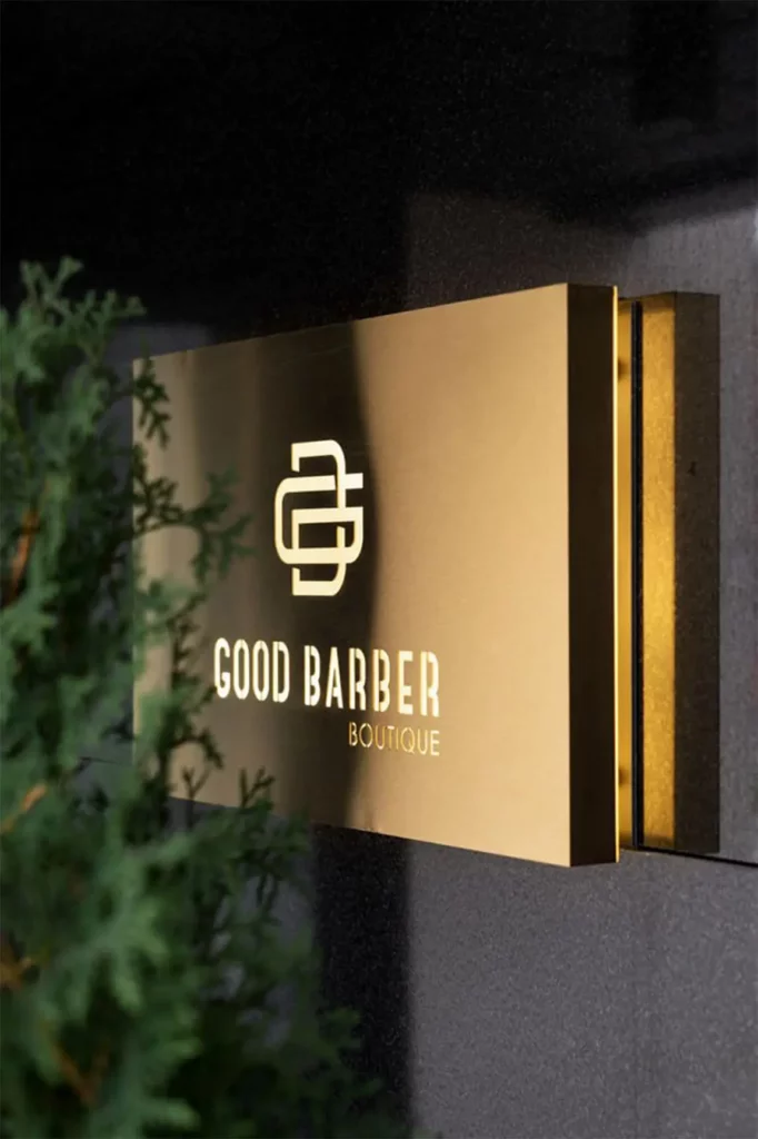 Металлическая табличка Good Barber