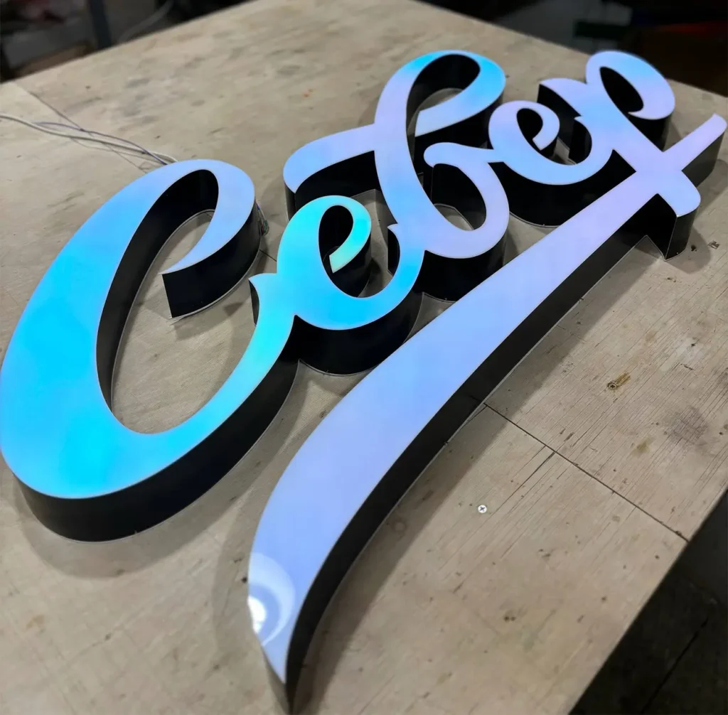 Интерьерная световая вывеска "Север"